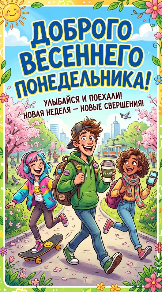 Позитивный весенний понедельник.